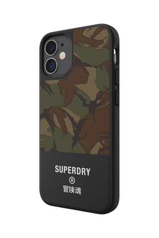 Capa iPhone 12 Mini Preto e caqui - Superdry