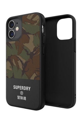 Capa iPhone 12 Mini Preto e caqui - Superdry