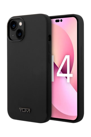 Capa em silicone iPhone 14 Plus Preto - Tumi Card Slot