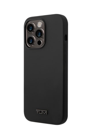 Capa em silicone iPhone 14 Pro Preto - Tumi Card Slot