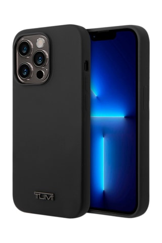 Capa em silicone iPhone 14 Pro Max - Preto - Tumi Card Slot