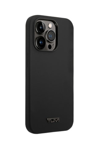 Capa em silicone iPhone 14 Pro Max - Preto - Tumi Card Slot