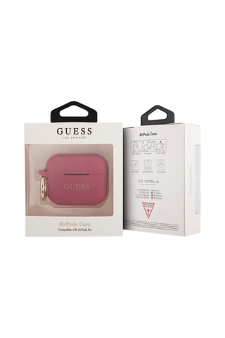 Estojo de proteção para caixa de AirPods Pro - Fúcsia - Guess