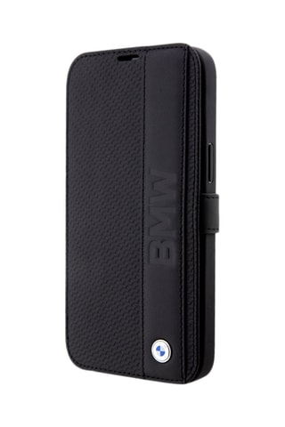 Estojo de proteção em couro iPhone 14 Pro Max - Preto - BMW
