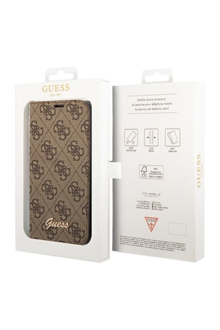 Estojo de proteção iPhone 14 Pro Max Castanho - Guess