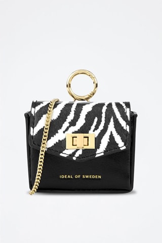 Estojo tiracolo AirPods Ava - Preto e branco - Ideal of Sweden