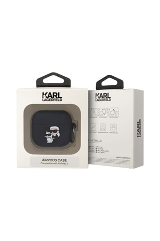 Proteção Airpods 3 Preto - Karl Lagerfeld