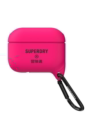 Estojo de proteção para caixa AirPods Pro - Fúcsia - Superdry