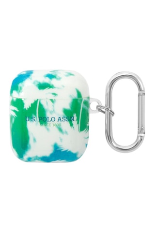 Estojo de proteção AirPods Pro 1 e 2 - Verde e azul - U.S Polo ASSN.