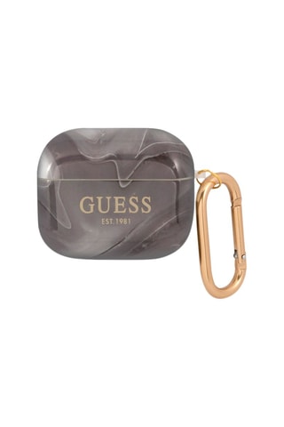 Capa de proteção para caixa AirPods  Preto e branco - Guess