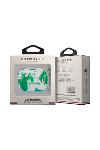 Estojo de proteção Airpods Pro Verde e azul - U.S Polo ASSN.