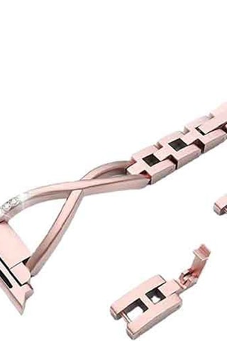 Bracelete Apple Watch 38/40 & 41 mm - Infinity - Aço inoxidável rosa