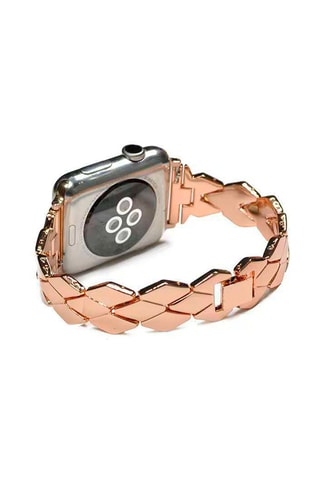 Bracelete compatível Apple Watch 42 e 44 mm - Dourado rosa - Adidas