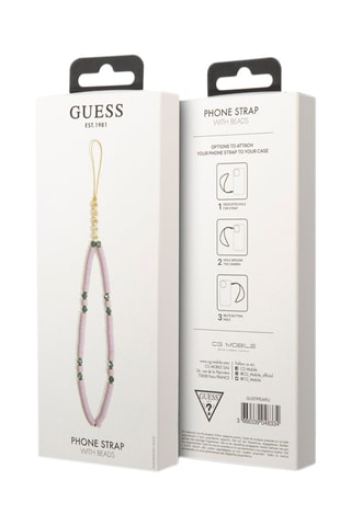 Cordão para telemóvel universal Lilás - 25 cm - Guess