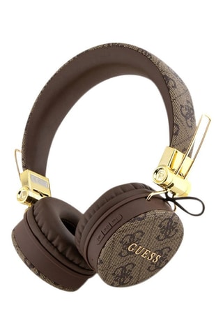 Auscultadores estéreo Guess - 4G - Bluetooth - Castanho