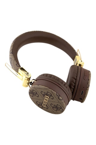Auscultadores estéreo Guess - 4G - Bluetooth - Castanho
