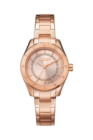 Stalen Quartz Horloge - Roségoudkleurig