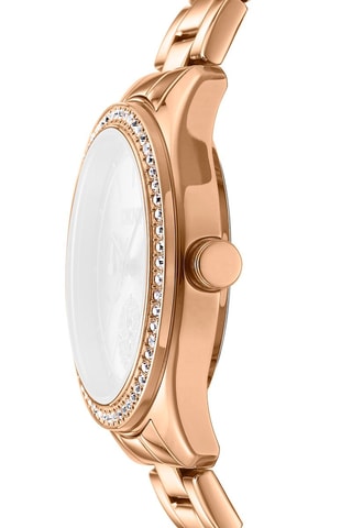 Stalen Quartz Horloge - Roségoudkleurig