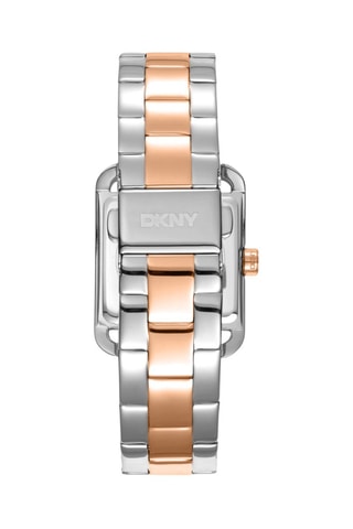 Stalen Quartz Horloge - Roségoudkleurig en Zilverkleurig