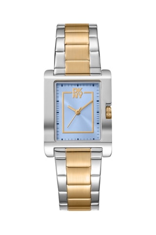 Stalen Quartz Horloge - Goudkleurig en Zilverkleurig