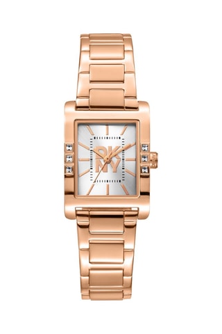 Stalen Quartz Horloge - Roségoudkleurig