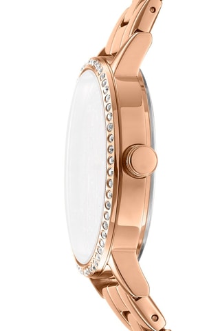 Stalen Quartz Horloge - Roségoudkleurig