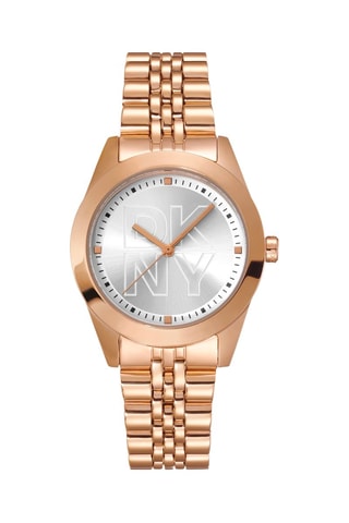 Stalen Quartz Horloge - Roségoudkleurig