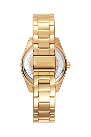 Stalen Quartz Horloge Logo - Goudkleurig en Zilverkleurig