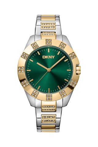 Stalen Quartz Horloge Evening - Zilverkleurig en Goudkleurig