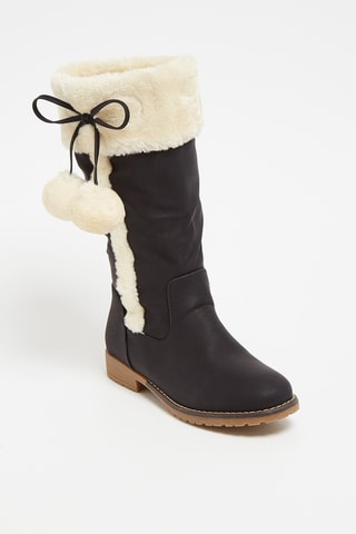 Botas forradas Preto