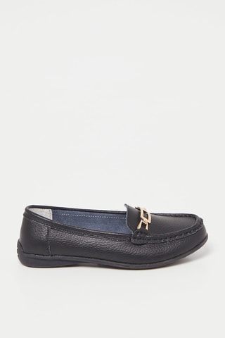 Mocassins em couro - Preto