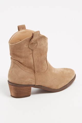 Botins de salto Bege