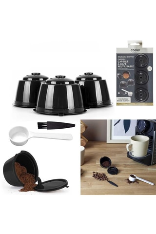 3 capsules réutilisables - Noir