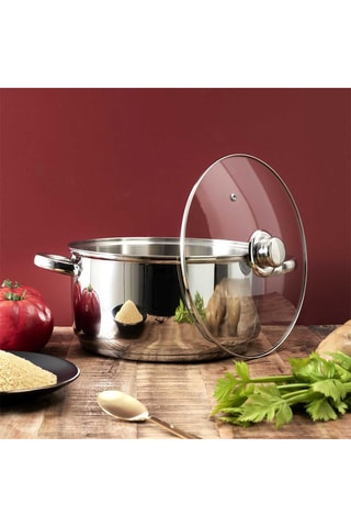 Faitout en acier inoxydable - 32 x 3 x 18 cm - 7 l