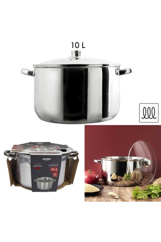 Faitout en acier inoxydable - 29,4 cm - 10 l