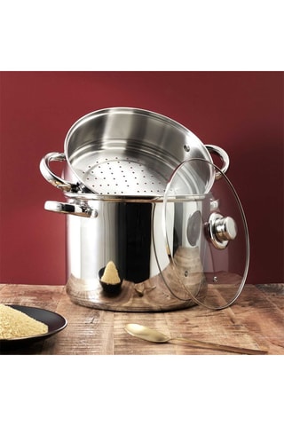 Couscoussier en acier inoxydable - 25,5 cm - 8 l
