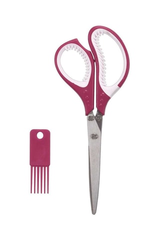 Ciseau en acier inoxydable avec peigne - Modèle aléatoire - 20 cm