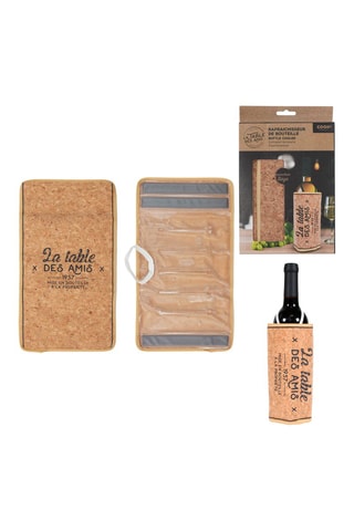 Rafraîchisseur de bouteille en liège - 36 cm