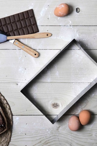 Coffret à pâtisserie en acier inoxydable et hêtre - 3 pièces