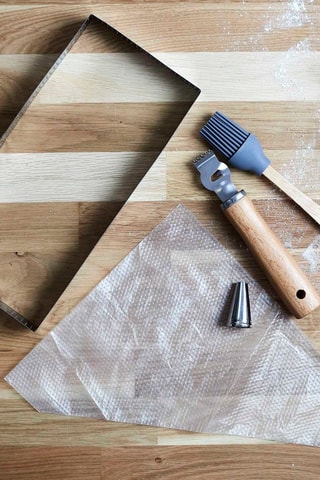 Coffret pâtisserie en hêtre, silicone et acier inoxydable - 7 pièces