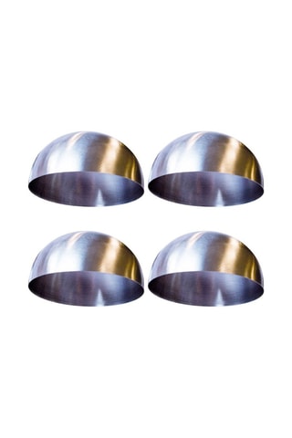 4 bols de présentation en acier inoxydable