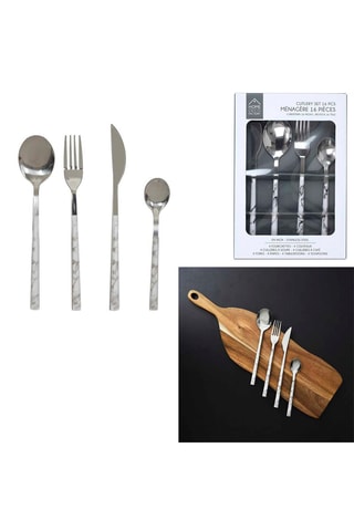 Ménagère en acier inoxydable - 16 pièces