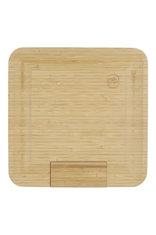 Ensemble apéritif en bambou et acier inoxydable - 4 pièces