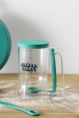 Verseur à pâte à piston en acier inoxydable et silicone - 90 cl - Modèle aléatoire