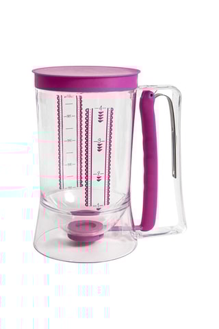 Verseur à pâte à piston en acier inoxydable et silicone - 90 cl - Modèle aléatoire