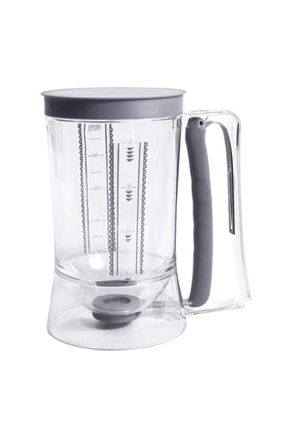 Verseur à pâte à piston en acier inoxydable et silicone - 90 cl - Modèle aléatoire