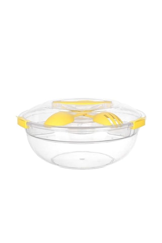 Boîte saladier à emporter avec couverts - Coloris aléatoire