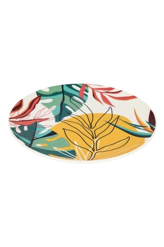 6 assiettes Paradis Exotique - 20 cm