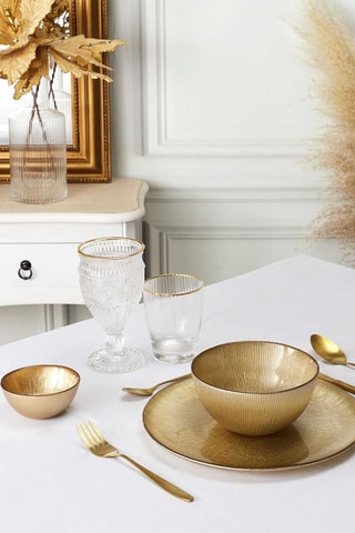 4 assiettes plates - 21 cm