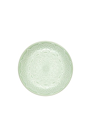 6 assiettes plates en grès Mirage - 19,5 cm